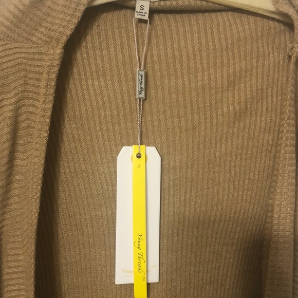 Young Threads Beige Cardigan with Lace - Picture 2 of 5